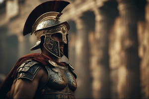 Roman Centurion in full armour in ancient Rome - P5.jpg