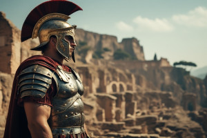 Roman Centurion in full armour in ancient Rome - P6.jpg