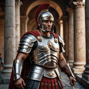 Roman Centurion in full armour in ancient Rome - Н1.png