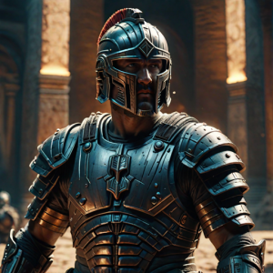 Roman Centurion in full armour in ancient Rome - H2.png