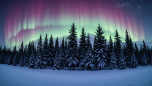 Scandinavian forest under Aurora borealis - PL1.png