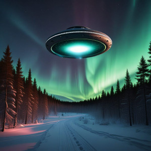 Giant UFO over Scandinavian forest under Aurora borealis - FXL.jpg