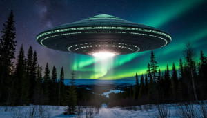 Giant UFO over Scandinavian forest under Aurora borealis - S2.jpg