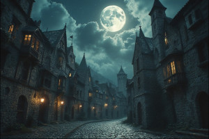Medieval city of nightmares under full round moon - P3.jpg