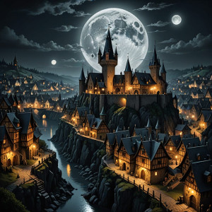 Medieval city of nightmares under full round moon - DXL.jpg