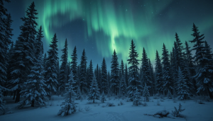 Scandinavian forest under Aurora borealis - PL2.png