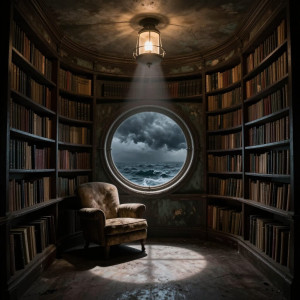 An atmospheric reading room designed within an old, forgotten lighthouse.jpg