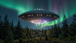 Giant UFO over magical forest under aurora borealis - Z.jpg
