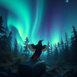 Birdman in magical forest under aurora borealis - FS.jpg