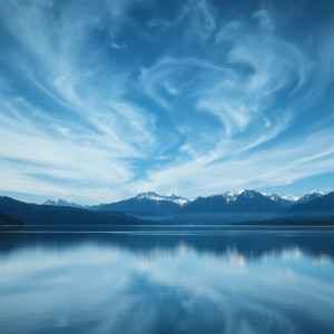 Vast, tranquil lake reflects a swirling, nebula-filled sky - FS.jpg