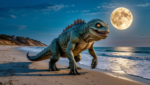 Montauk Monster on ocean beach under full moon - S1.jpg