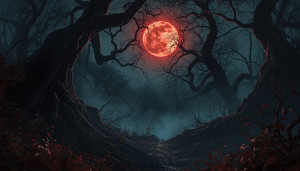 Ancient horror in haunted forest under blood moon - L1.jpg
