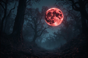 Ancient horror in haunted forest under blood moon - P2.jpg