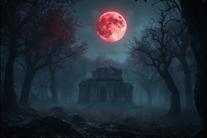 Ancient horror in haunted forest under blood moon - P4.jpg