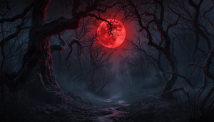 Ancient evil in haunted forest under blood moon - L1.jpg