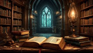 Forbidden book in haunted magical library - S1.jpg
