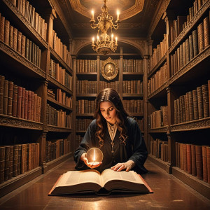 Forbidden book in haunted magical library - DXL.jpg