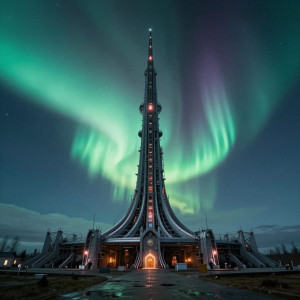 Apocalyptic megastructure under aurora borealis - Z.jpg