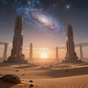 A vast, alien desert stretches under a binary sunset.jpg