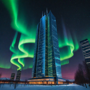 Futuristic skyscraper under aurora borealis - H1.png