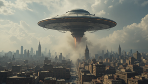 Giant menacing UFO over modern city - PL1.png