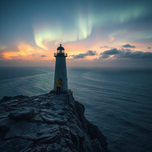 A solitary lighthouse keeper on a windswept cliff - JFL.jpg