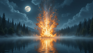 Lake explosion in magical forest under full moon - PL1.png
