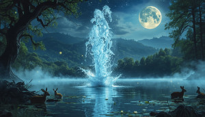Lake explosion in magical forest under full moon - L1.jpg