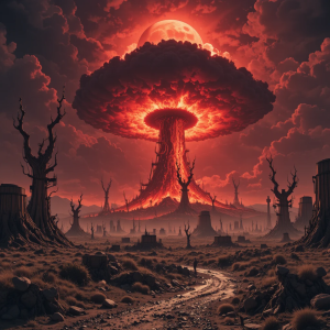 Nuclear fallout over apocalyptic wasteland under blood moon - PL1.png