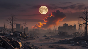 Nuclear fallout over apocalyptic wasteland under blood moon - L3.jpg