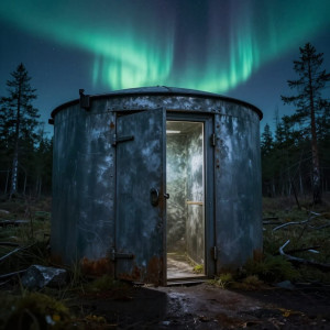 A solitary, weathered bunker door stands slightly ajar - Z3.jpg