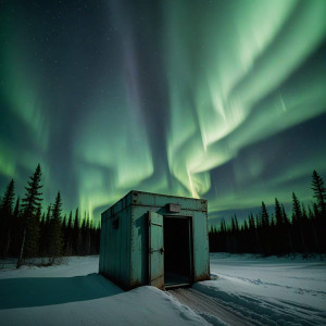 A solitary, weathered bunker door stands slightly ajar - DXL.jpg