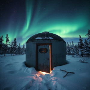 A solitary, weathered bunker door stands slightly ajar - JFL.jpg