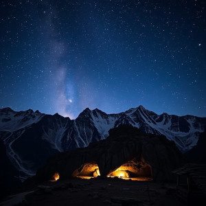 Sky caves in the Himalayas under starry night sky - FS.jpg