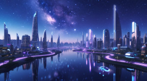 Futuristic city under starry night - L1.jpg