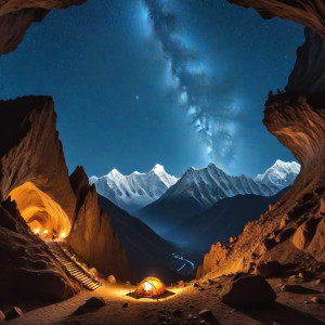 Sky caves in the Himalayas under starry night sky - ССХ.jpg