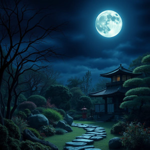 Haunted Japanese garden under full round moon - FS.jpg
