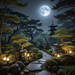 Haunted Japanese garden under full round moon - BXL.jpg