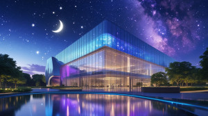 Beautiful futuristic office building under starry night sky - L2.jpg