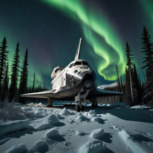 Remains of a crushed space shuttle in the Alaskan wilderness - H1.png