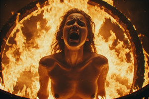 Beautiful woman on burning wheel - P1.jpg