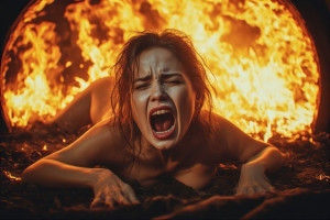 Beautiful woman on burning wheel - P5.jpg