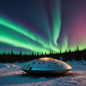 Remains of a crushed UFO in the Alaskan wilderness - МXL.jpg