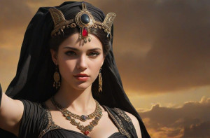 Goddess Lilith in ancient Palestine under Black Sun - J9.jpg