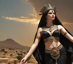 Goddess Lilith in ancient Palestine under Black Sun - J92.jpg