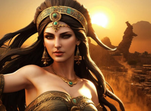 Goddess Lilith in ancient Palestine under Black Sun - J99.jpg