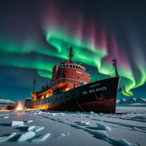 Abandoned burning icebreaker - H1.png