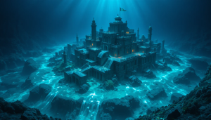 An ancient stone city, submerged in ocean - PL1.png
