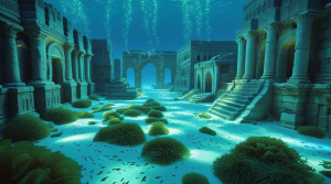 An ancient stone city, submerged in ocean - L1.jpg