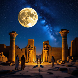 Ancient aliens in Babylon under full  moon - Н11.jpg